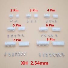 JST Connector Plug Male Female and Crimps XH 2.54mm 2/3/4/5/6/7/8/9/10pin 20Kits