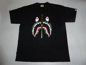 20366 bape abc shark black/green tee XXL