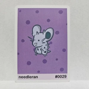 Pookiemoot Needleran #29 Nidoran Parody Card Fan Art Derpy - Picture 1 of 1