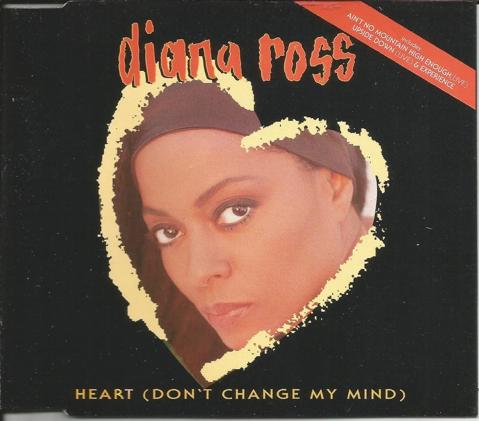DIANA ROSS Heart 4TRX w/ 2 LIVE & BEE GEES Remake Trk CD single SEALED USA seler - Image 1 of 1
