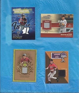 CRAIG BIGGIO 4 GAME USED LOT TOPPS CHROME + PLAYOFF PIECE GAME FLAIR ARTIFACTS - Picture 1 of 1