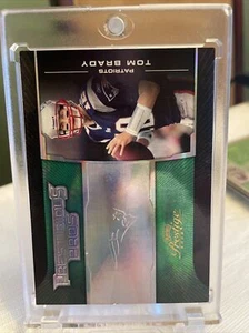 2008 Prestige Prestigious Pros Green /100 Tom Brady #PPR-32 - Picture 1 of 3