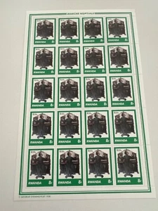 1981 NORMAN ROCKWELL RWANDA FULL SHEET OF 20 The Wedding March - Picture 1 of 3