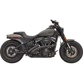 Sistema de escape barredora radial Bassani negra para 18-20 Softails Foto 1 de 1