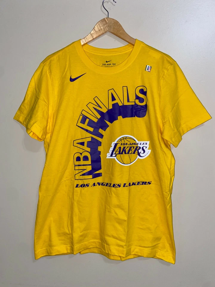 Nike Los Angeles Lakers Official NBA Finals Champions Locker Room T-Shirt Mens S