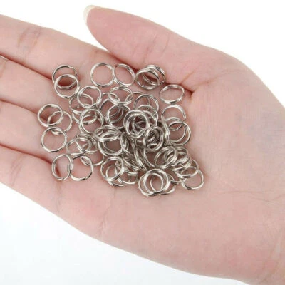 100pcs Split Rings Small Key Rings Bulk Keychain Rings 12mm for Keys Jewelry - Image 1 of 4