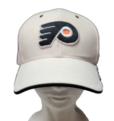 Philadelphia Flyers NHL Adjustable Hat White Cap Twins Enterprise Ice Hockey - Image 1 of 4