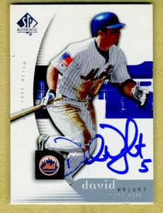 David Wright Autographed 2005 Upper Deck SP Authentic New York Mets 3B - Picture 1 of 2