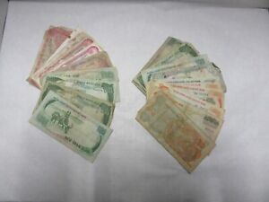 New ListingLot of 20 South Vietnam Paper Money Soiled Creased and Bent