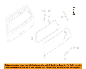 NISSAN OEM Liftgate Tailgate Hatch-Support Cylinder Pin 015210001U - Bild 1 von 2