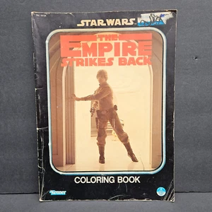 Libro para colorear vintage 1980 Star Wars Empire Strikes Back algunos colores - Imagen 1 de 13