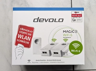 ⭐️TOP⭐ devolo Magic 2 WiFi 6 Multiroom Kit Art.-Nr. 08824 MESH-WLAN-NETZWERK  - Bild 1 von 4