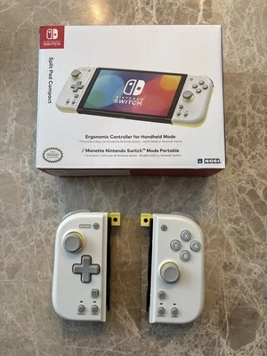 HORI Nintendo Switch Split Pad Compact - Light Gray & Yellow   - Image 1 of 4