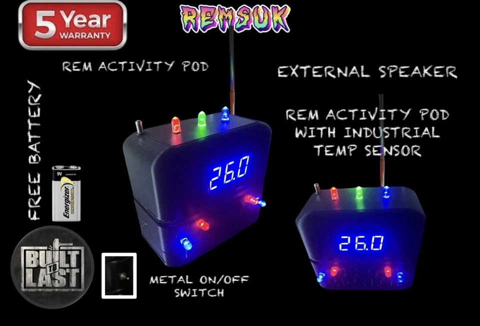 PRO PARATECH ( REMSUK) Rem Activity With TEMP SENSOR Pod Ghost Hunting Paranormal Equipment Detection