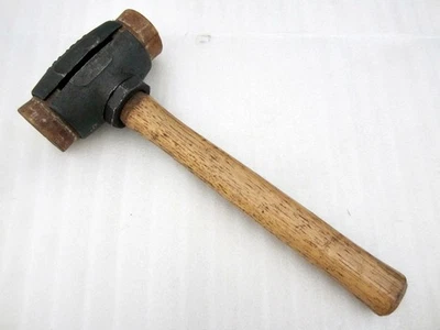 Vintage Garland No. 4 Rawhide Mallet Hammer Saco Maine Made in USA - Image 1 of 4