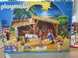 Vintage Playmobil Christmas Nativity Set 4884 in Box Complete Baby Jesus - Picture 1 of 6