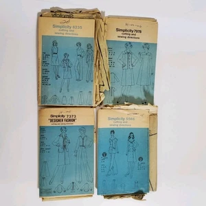 4 Stück Vintage 60er Jahre Simplicity Schnittmuster Rock Anzug Hosenanzug Damen  - Bild 1 von 12