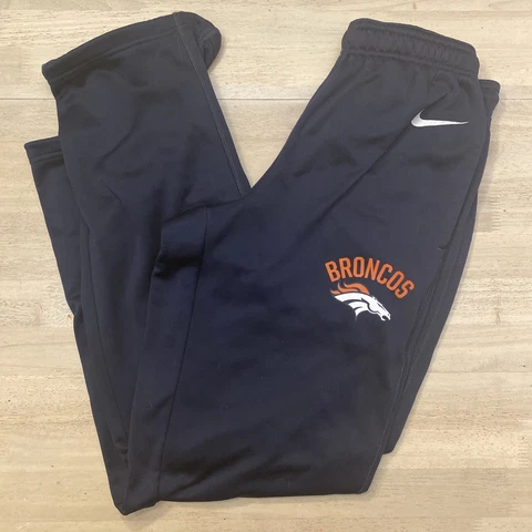 Denver Broncos NFL On Field Sideline Pants Nike Therma-Fit Mens Small Navy Cover