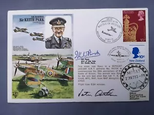 SIR KEITH PARK GCB KBE MC DFC DCL MA FLOWN FIRST DAY COVER SIGNATURES HIS SON - Picture 1 of 7