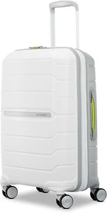 Samsonite Freeform 21" Carry-On Spinner Luggage, White/Grey, Open Box - Picture 1 of 7