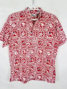 Camicia vintage Reyn Spooner grande bandiera 4 luglio patriottica hawaiana USA - Foto 1 di 11