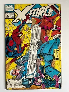 X-Force #4 Marvel Comics 1991 VF Spider-Man Appearance - Picture 1 of 2