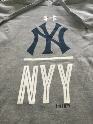 МУЖСКАЯ ТОЛСТОВКА С КАПЮШОНОМ UNDER ARMOUR MLB COLDGEAR NEW YORK YANKEES СЕРАЯ 5XL НОВАЯ С ЯРЛЫКАМИ РАСПРОДАЖА - Изображение 1 из 3