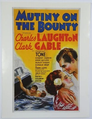 Movie Theater Program Mutiny on the Bounty Clark Gable Charles Laughton  - Image 1 of 4