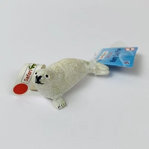 SAFARI LTD WILD HARP SEAL PUP SOLID PLASTIC REALISTIC TOY ZOO ANIMAL FIGURE - Picture 1 of 2