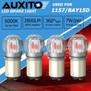 4X AUXITO 1157 2057 Rojo LED Parada Señal de giro Freno Luz Trasera Bombillas BAY15D - Imagen 1 de 12