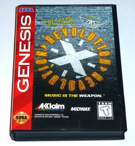 REVOLUTION X - Sega Genesis Game, Complete in Box CIB, Tested & Working - Picture 1 of 6