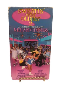 VTG Sweatin' To The Oldies 2 Richard Simmons Exercise VHS Tape - Picture 1 of 8