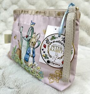 LeSportsac x PETER RABBIT Essential WRISTLET Purse New W/ Tags Pink - Lovely!