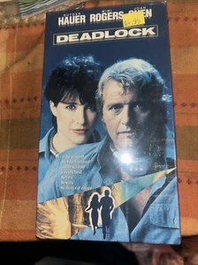 DEADLOCK - VHS Rare Sci-fi Thriller SEALED Rutger Hauer Media Release 1992 - Picture 1 of 2