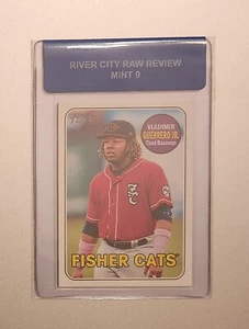 RCR 2018 HERITAGE MINOR LEAGUE VLADIMIR GUERRERO JR RIVER CITY RAW REVIEW 9 MINT - Picture 1 of 2