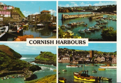Cornwall Postcard - Views of Cornish Harbours - Ref 1247A - Image 1 of 2