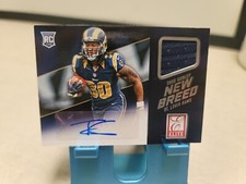 2015 DONRUSS ELITE NEW BREED TODD GURLEY ROOKIE AUTO GAME JERSEY RPA T8347