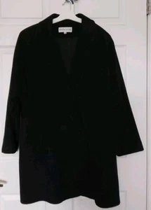 Kristen Blake Fully Lined Mid Length Slash Pockets Wool Blend Coat Sz 14 - Picture 1 of 3