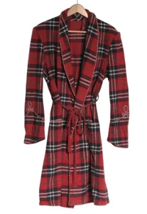 Vintage 1960's Tartan Dressing Gown House Robe | Size M - Picture 1 of 3