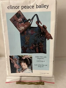 Vtg Elinor Peace Bailey CATTAILS Patterns Little Old Lady Original's NEW! 1985 - Picture 1 of 3
