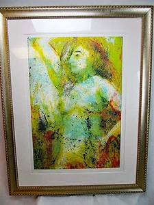 Ross Zirkle "Sirene" handgezogene Lithographie 7/8, signiert, ungerahmt, gerahmte Option - Bild 1 von 8