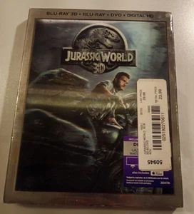 Jurassic World Blu ray 3D DVD expiré numérique 2015 SCELLÉ couverture lenticulaire - Photo 1/3