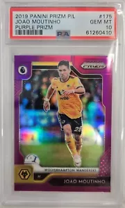 2019-20 Prizm Premier League Purple Prizm /99 Joao Moutinho #175 PSA 10 - Picture 1 of 2
