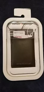 Damen + Hastings Handcrafted Leather Slim Wallet Brown RFID. Pull Tab Card Eject - Picture 1 of 7