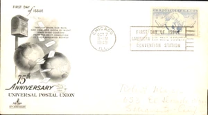 C43-5 Universal Postal Union FDC, ArtCraft Cachet, Fine Condition, PA, Open Flap - Picture 1 of 3