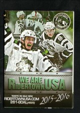 Cedar Rapids RoughRiders--2015-16 Pocket Schedule--MAC Express--USHL