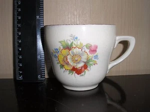 Vintage SAMPSON BRIDGWOOD Ironstone tea/coffee Cup Cream/Floral. - Picture 1 of 4