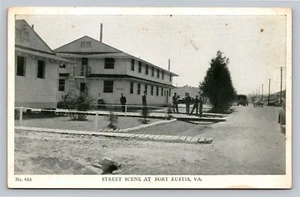 Street Scene at Fort Eustis Virginia MSG on Back Vintage Unused Postcard - Picture 1 of 2
