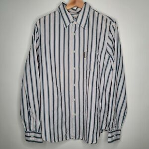 Armani Jeans Men’s Long Sleeve Misura Shirt Striped Size XL 