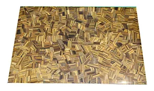 24"x48" Rectangle Tiger Eye Dining Table Top Luxury Kitchen Slab Furniture Decor - Picture 1 of 8
